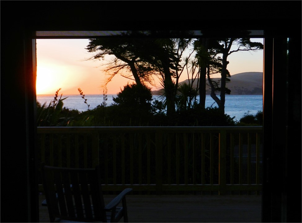 Sunset from dining room