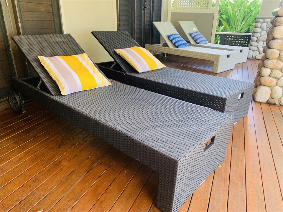 chill out with a book on the deck