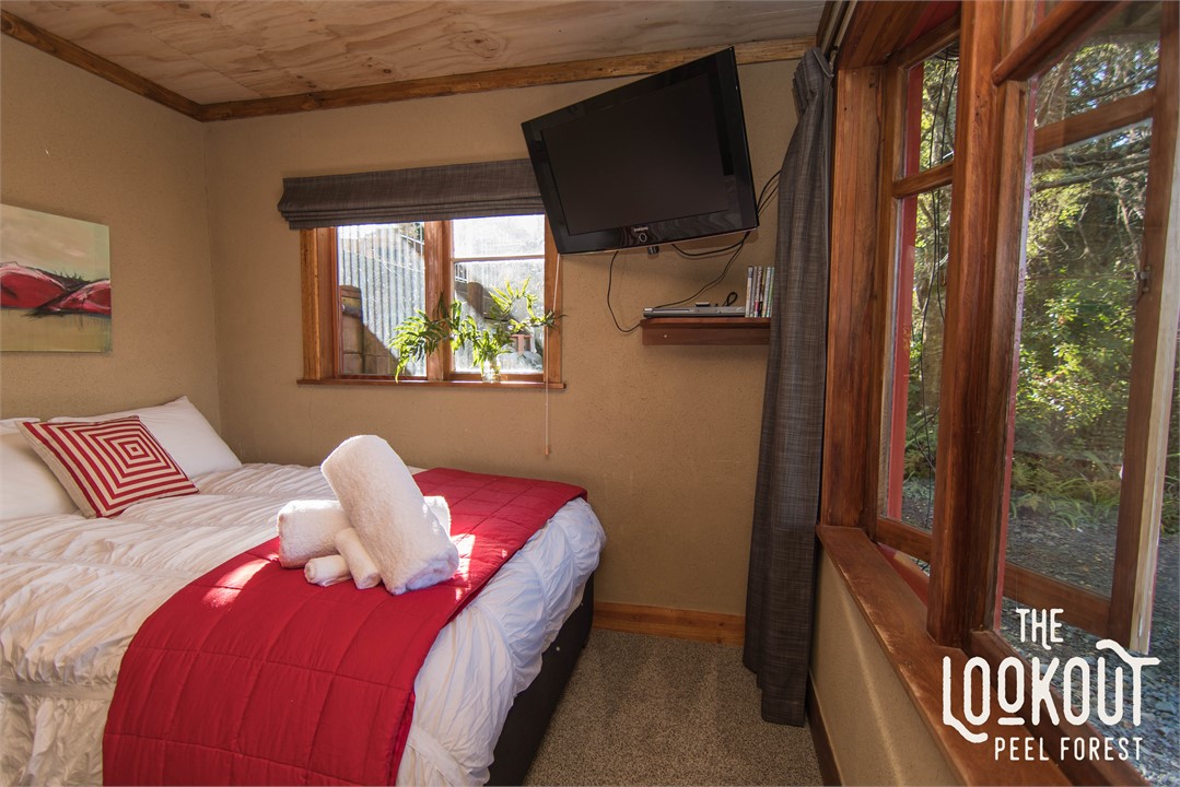 Kid watch DVDs on the ground floor, parents relax