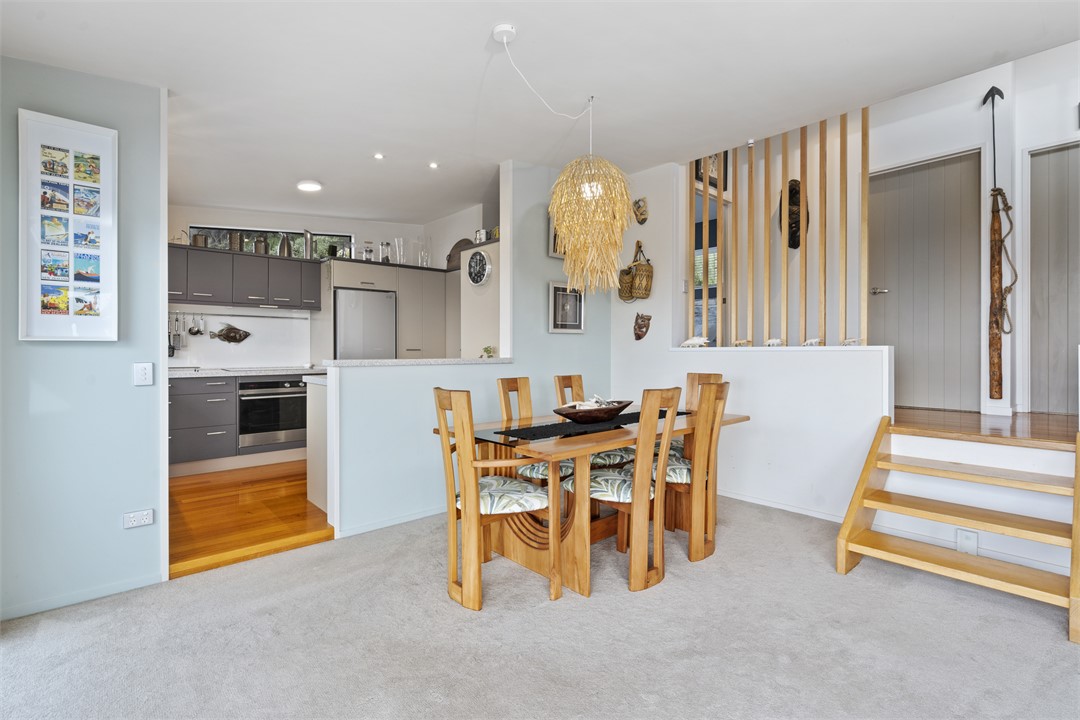 Dining area and kitchen