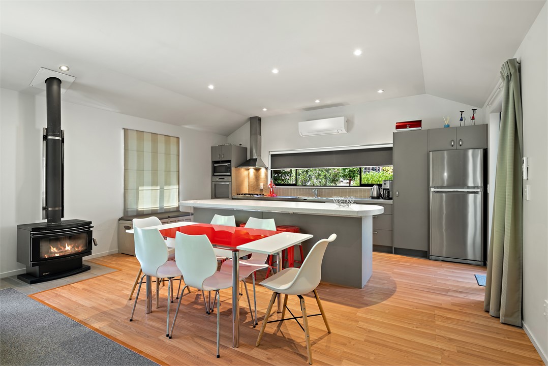 Open plan living, kitchen and Dining