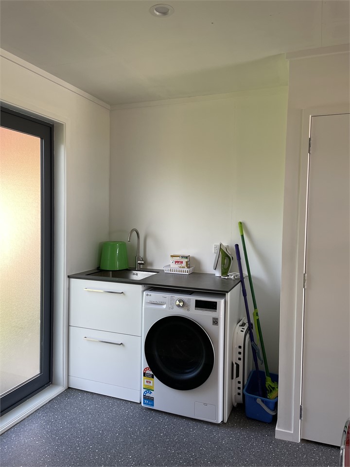 Laundry in garage