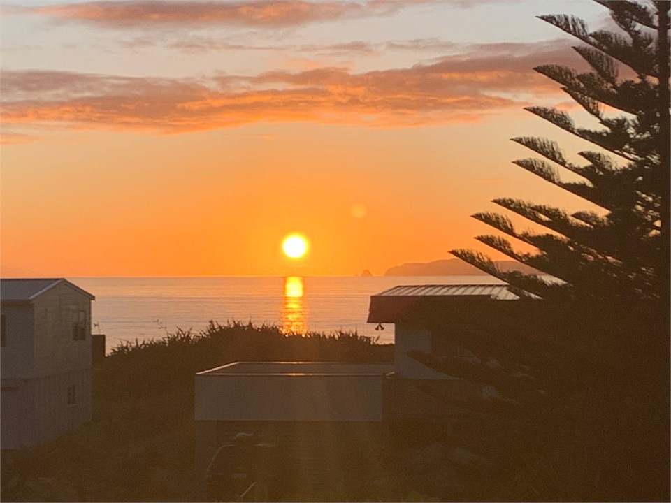 Sunrise from Master Bedroom & front deck