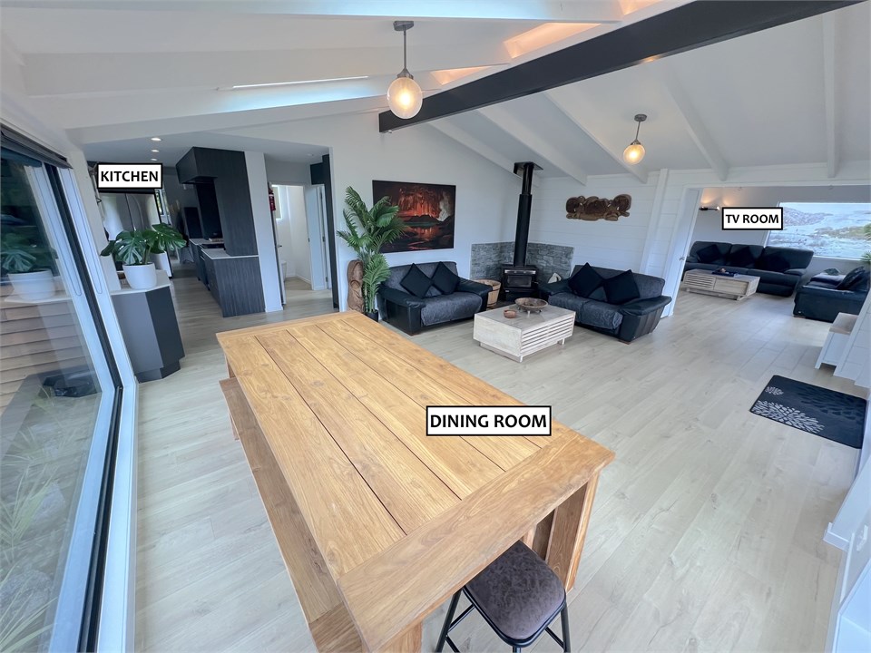 Large Teak Table for dining & fire place