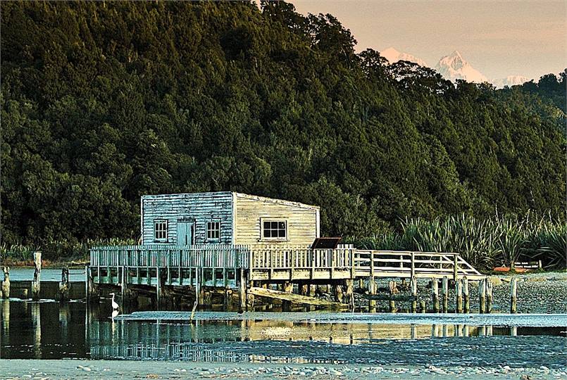 Okarito Wharf Shed & information