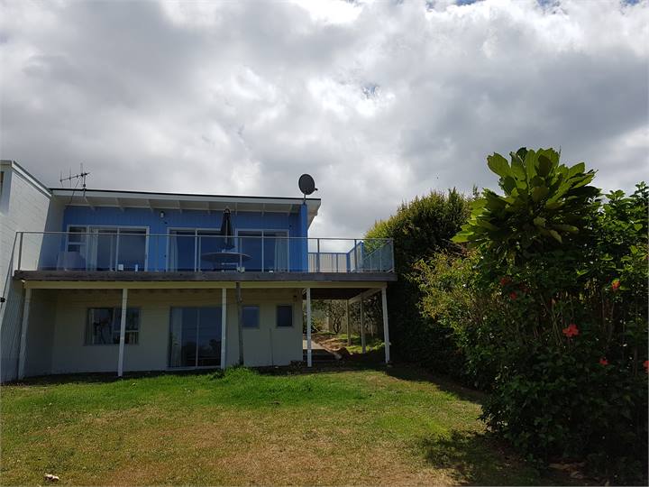 Front of bach facing view