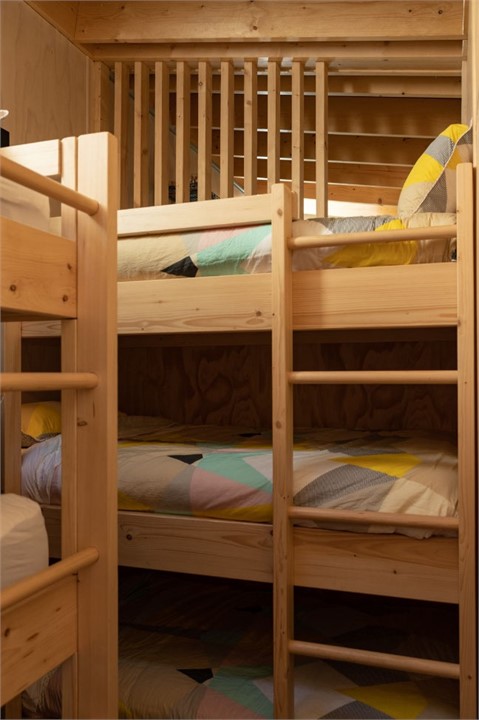 Hut bunk room/attic access