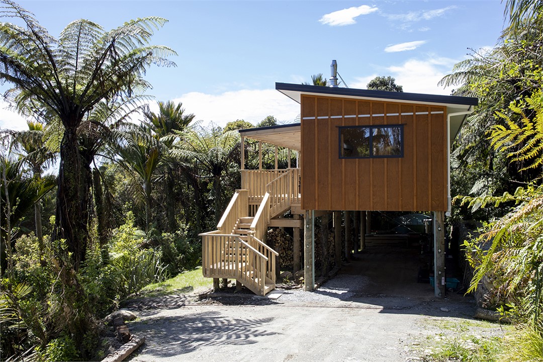 Perched up in the trees