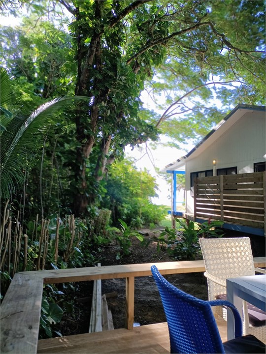 River Studio view from the bed towards beach, Are 