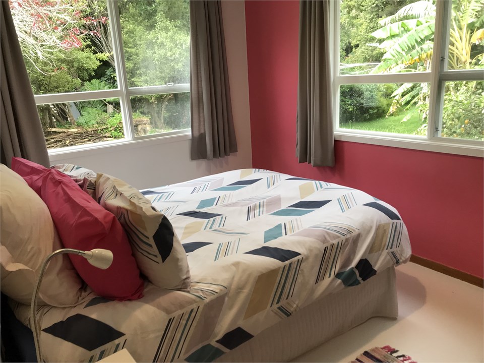 Bedroom has morning sun