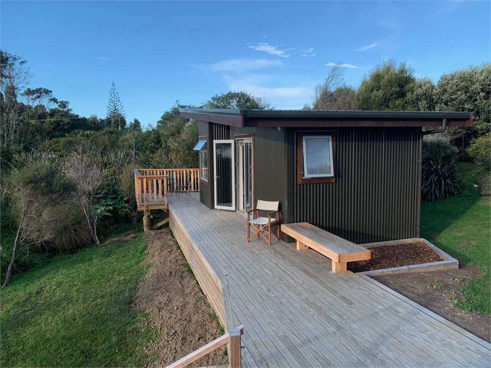 Looking from bach deck towards the studio