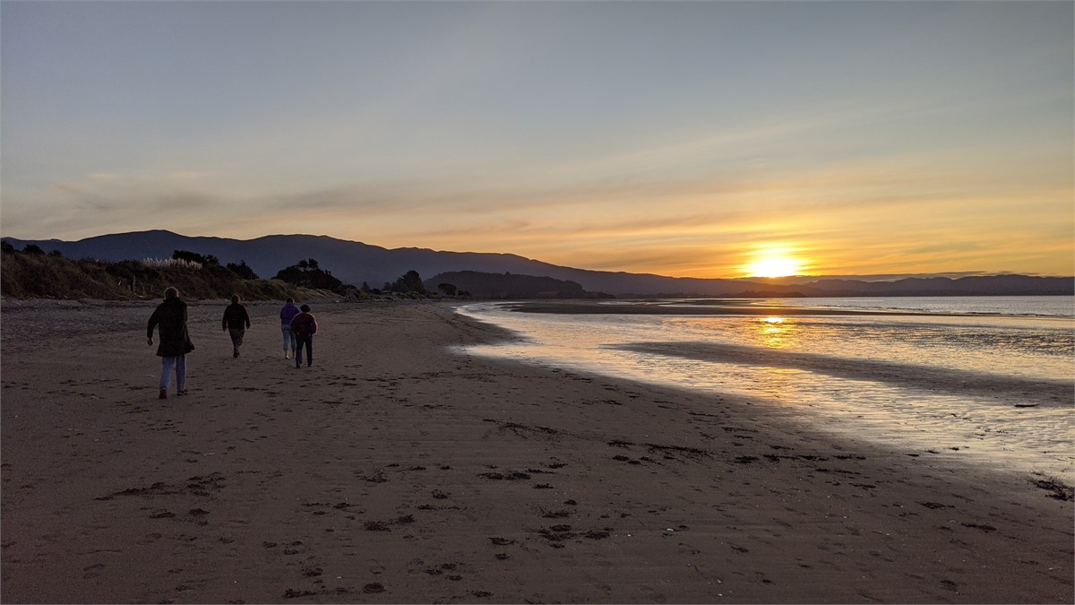 Beautiful sunsets from the house and on the beach
