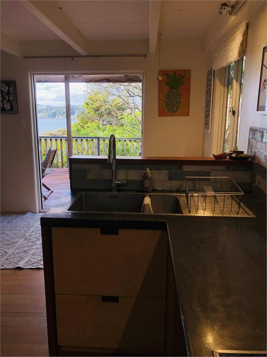 view from kitchen sink