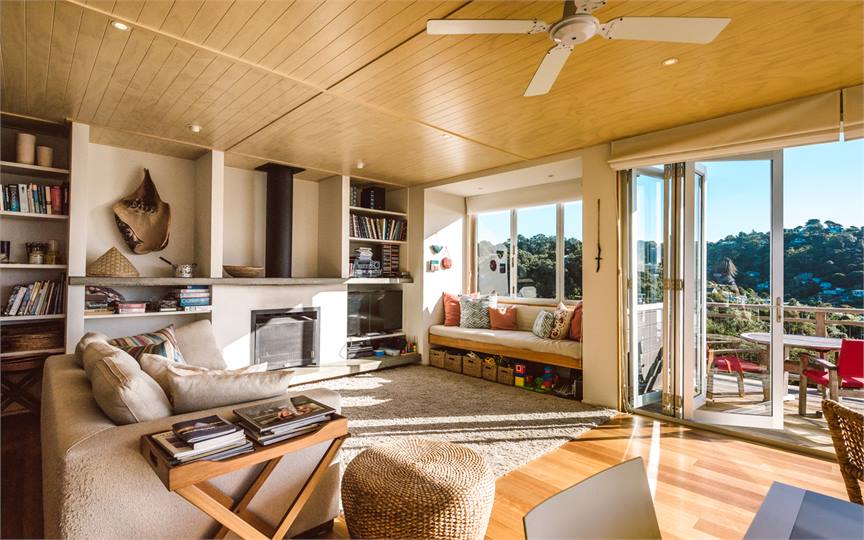 Living area with Open Fire