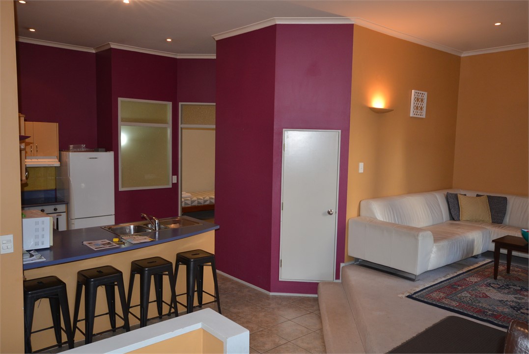 Open plan living with kitchen and lounge