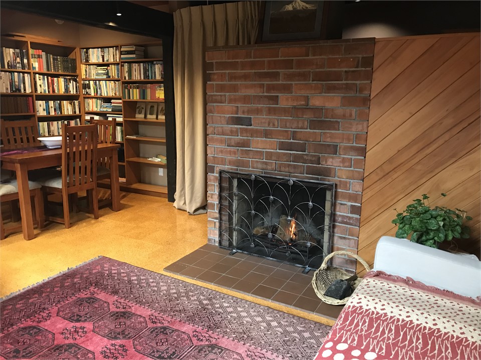 Living/Dining with open fire