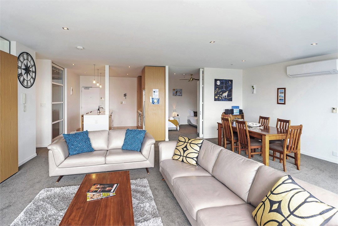 Living, Dining and Kitchen area