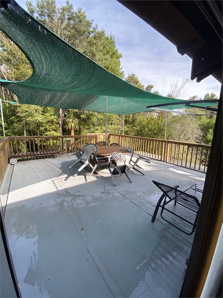 West Deck with sunshade