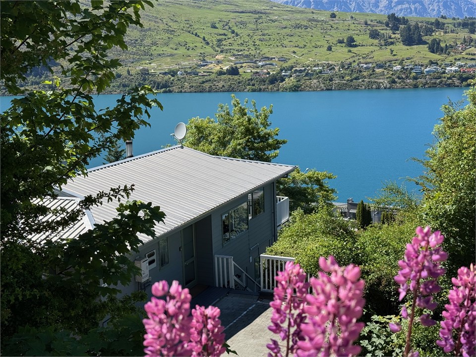 House sits above the lake from the 5 star Rees Hot