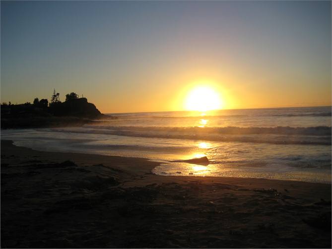 Sunrise at Mahanga Beach
