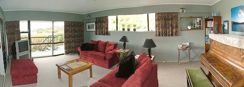 Kowhai Lane guest lounge, 