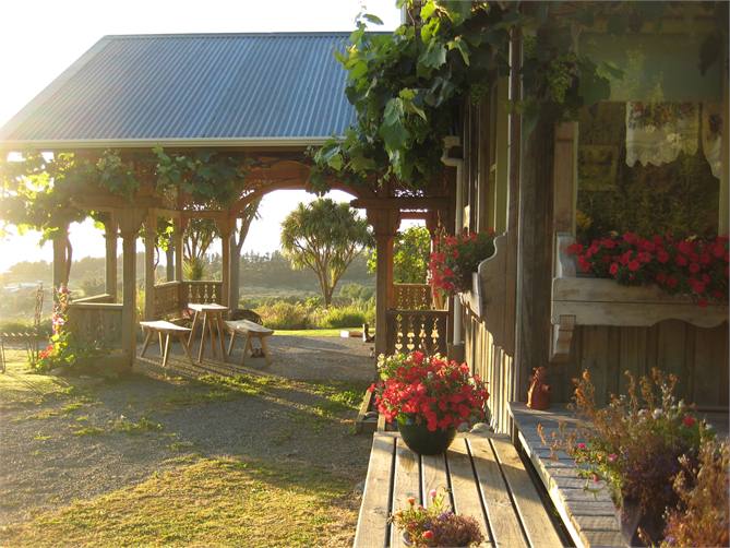 View from deck from Hungarian bedroom