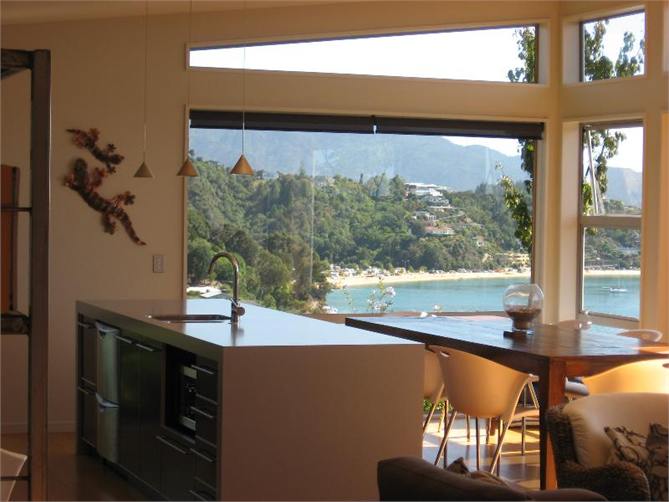 kitchen and dining area