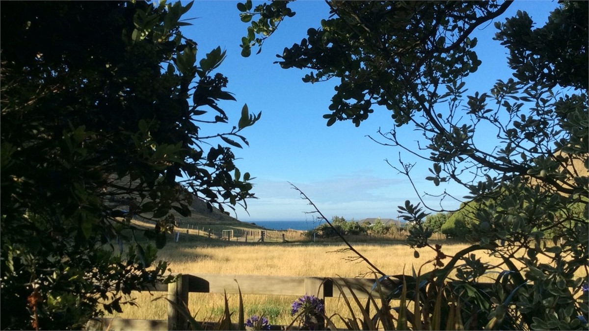 View from front deck out to the sea