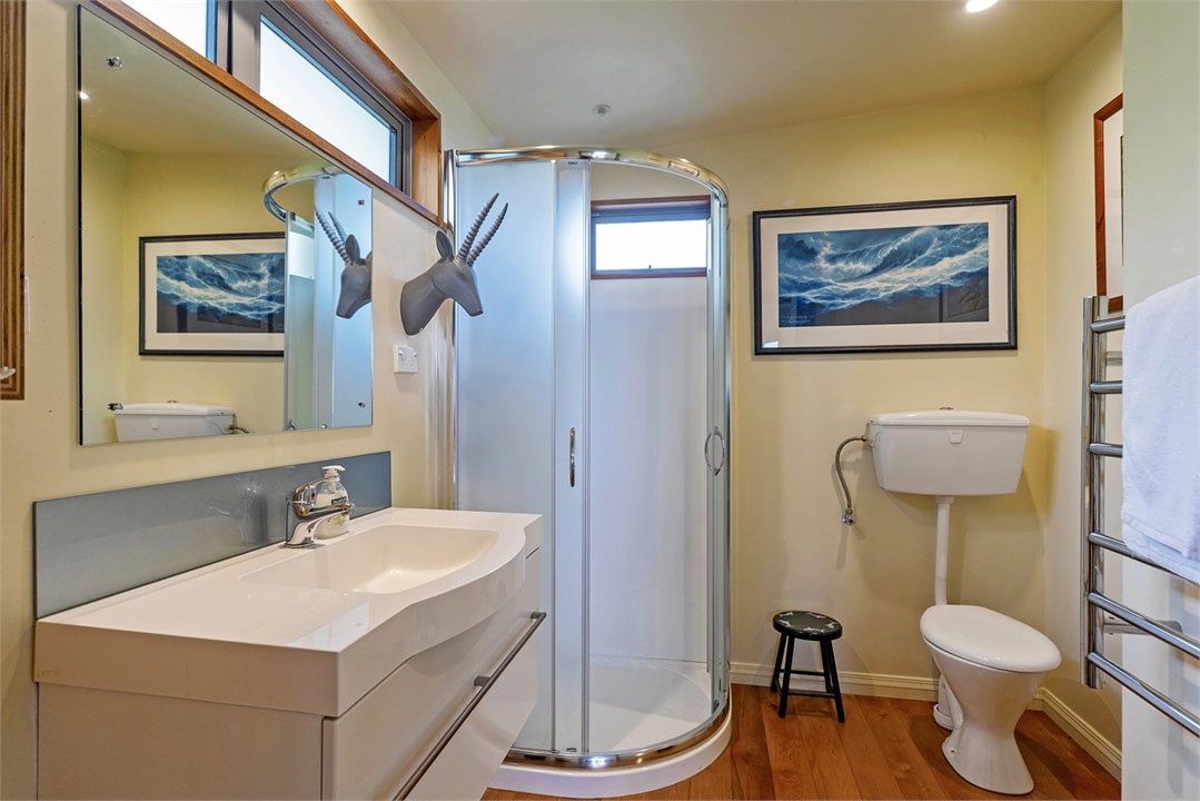 Bathroom with Shower, Toilet & Vanity