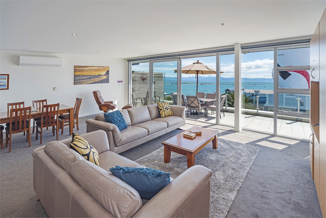 Living and Dining area to Outdoor patio