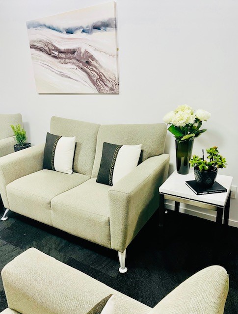 Lounge with reading materials