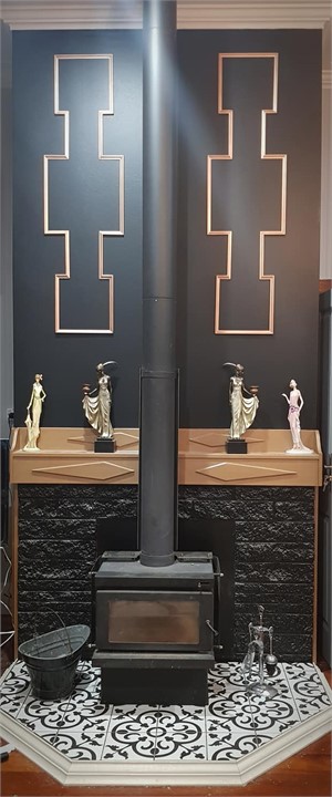 Lavish art-deco decor throughout