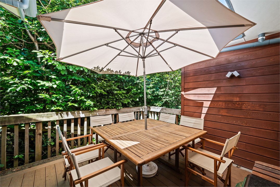 Secluded courtyard dining on those special days...