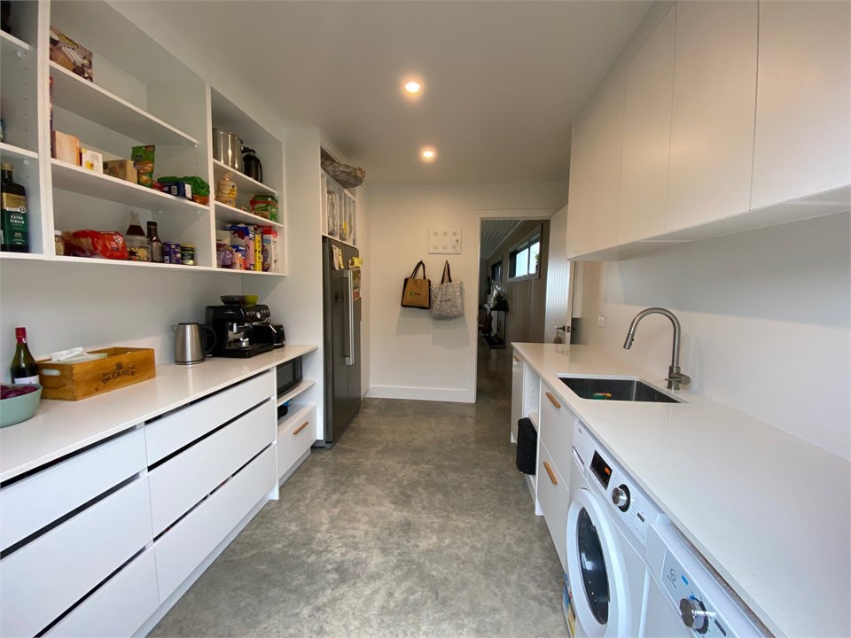 Skullery / Laundry with Dryer and Coffee Machine