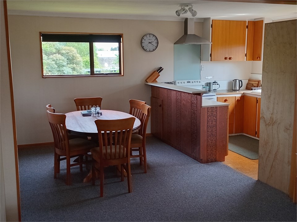 Dining area and kitchen