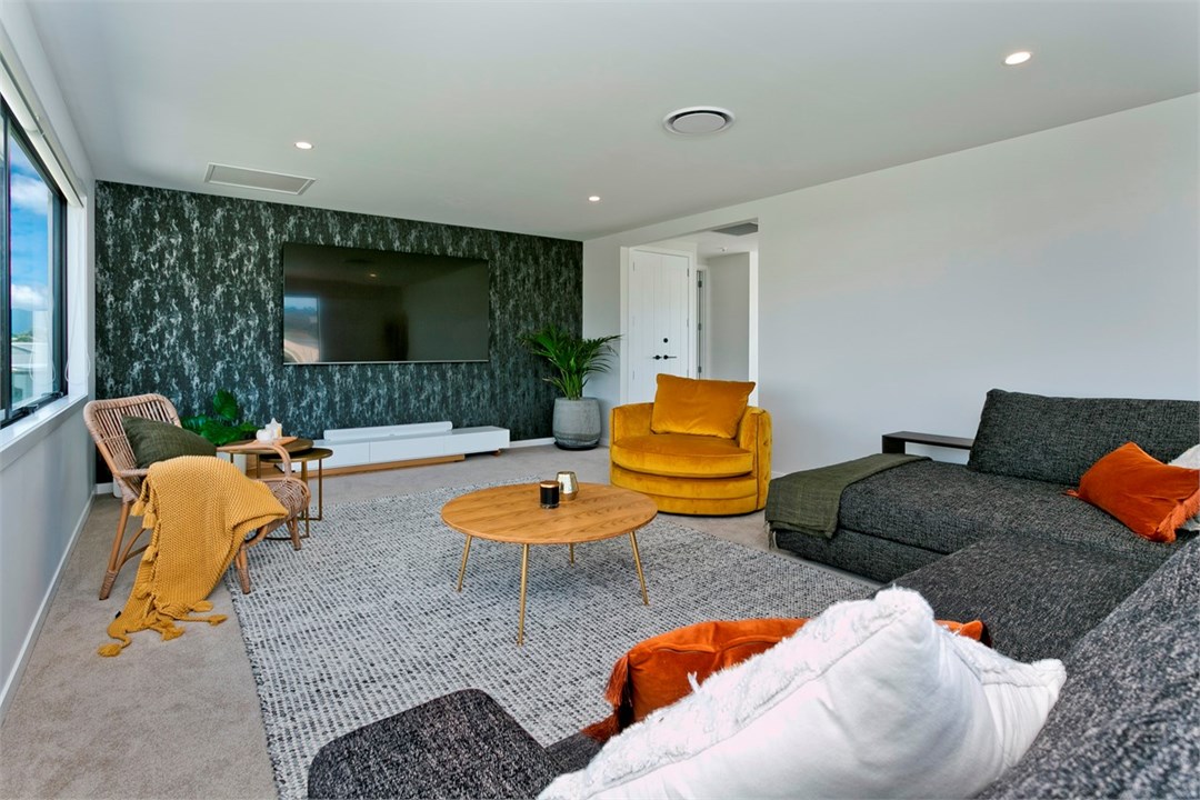 Upper level living / media room