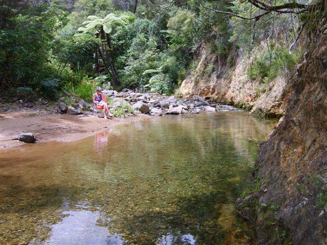 The swimming hole - yes, you can swim in it!