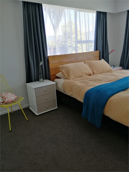 Master bedroom with queen bed