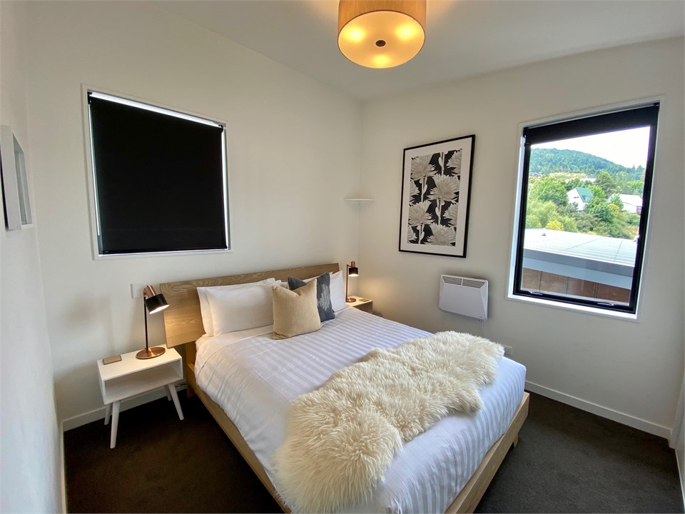 Bedroom 2. Queen size bed with electric blanket.  