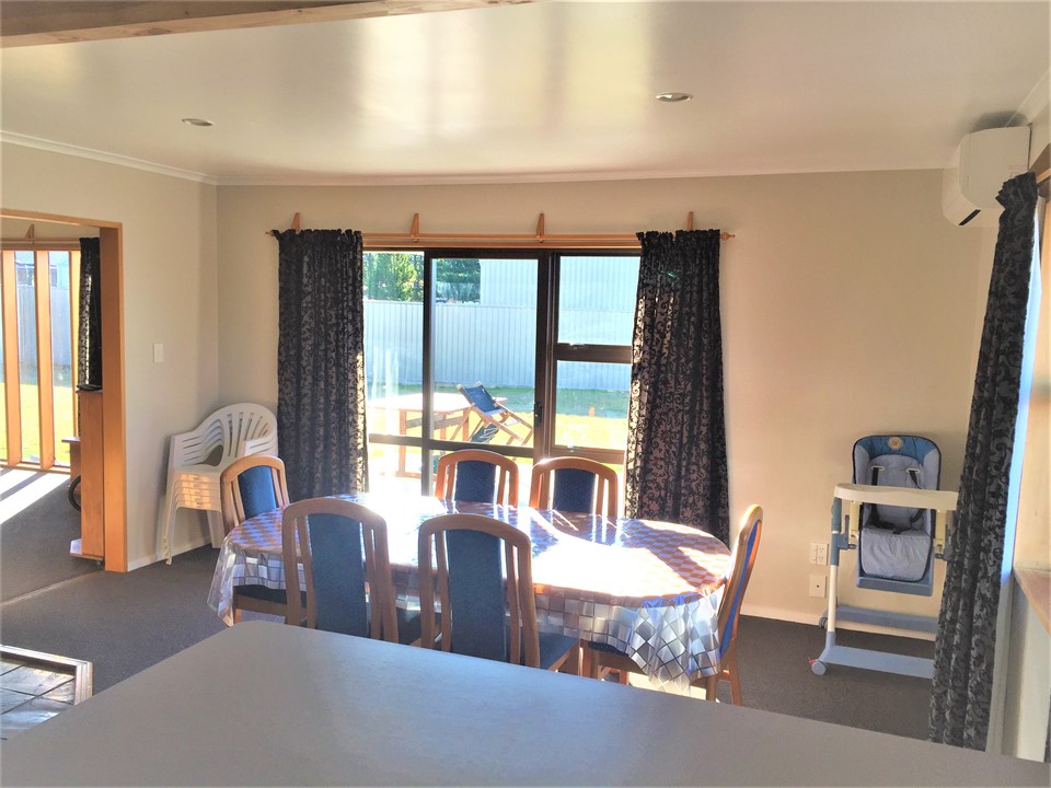 Dining room with high chair