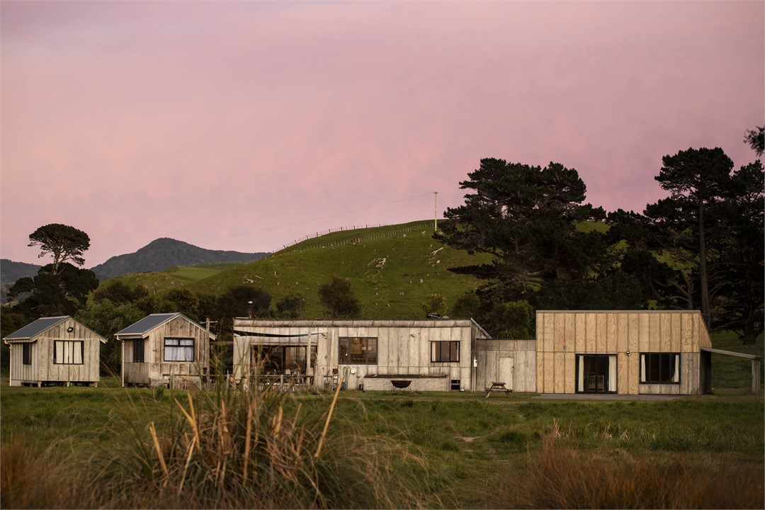 House on approach from beach