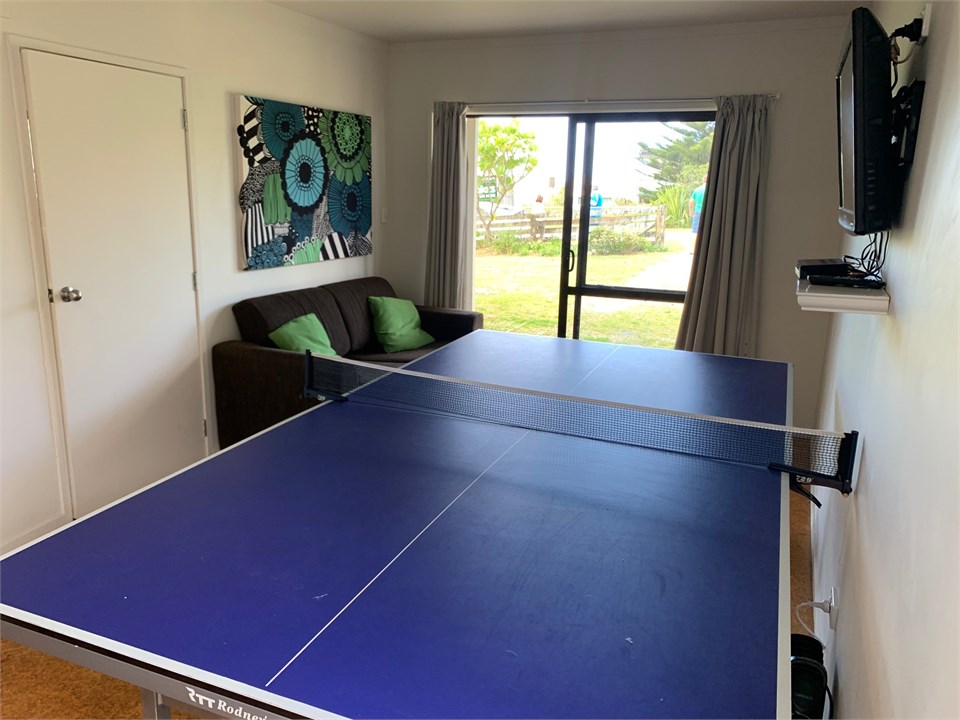 Table tennis, TV streaming, fold out Dbl sofa bed.