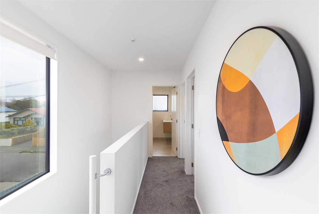 View of the upstairs hallway