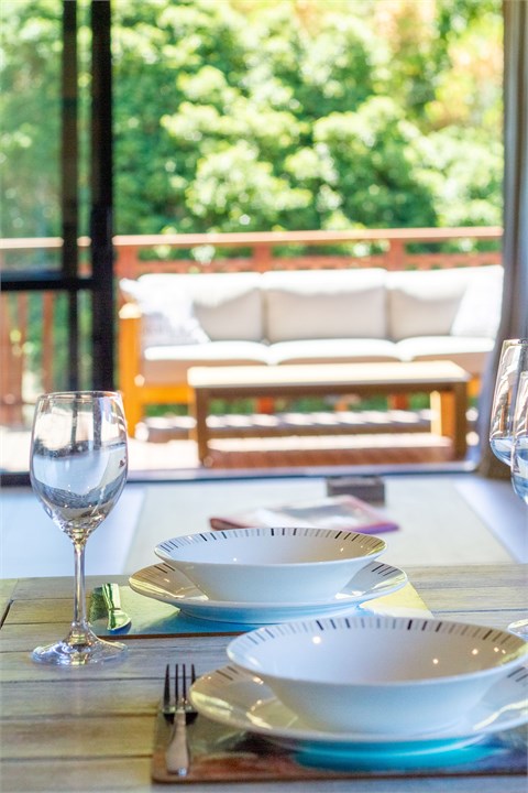 Indoor-outdoor flow to sun-soaked BBQ deck