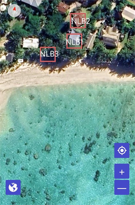 Aerial pic of 3 bungalows