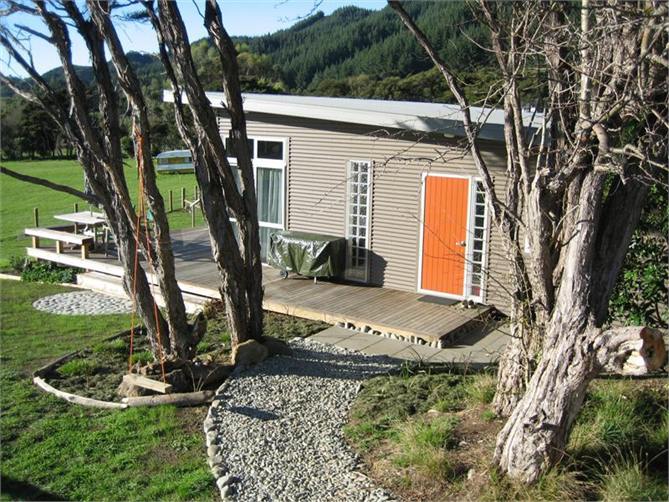 Entrance through trees