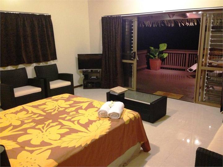 Muri Shores Villa 2 with deck in view