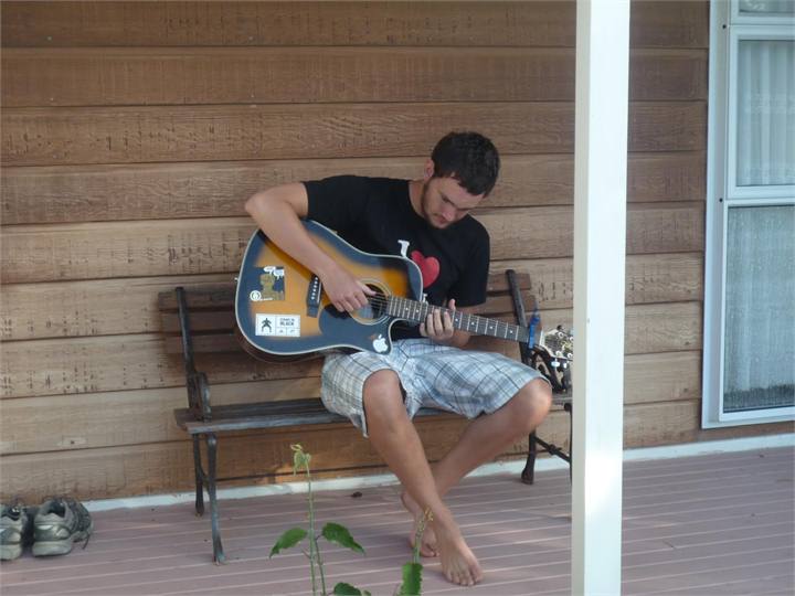 Chilling on front veranda