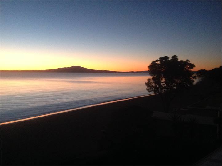 Sunrise over Rangitoto