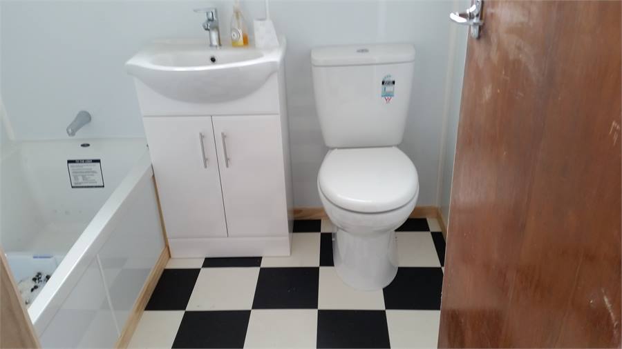 new bathroom with spa massage jet bath